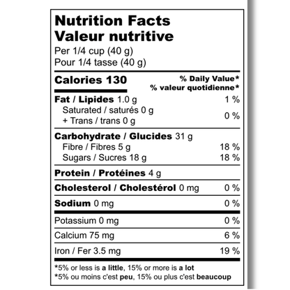  Dried White Mulberries Nutrition